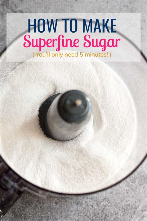 How To Make Superfine Sugar | bakeologie