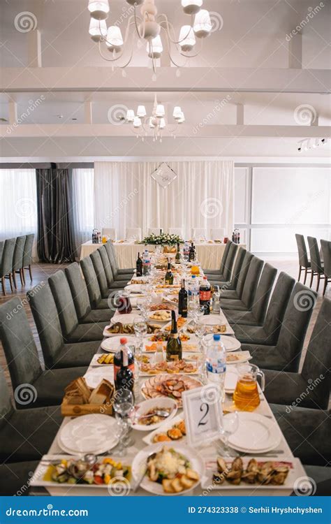 Wedding Table Setting in Rustic Style. Stock Photo - Image of table ...