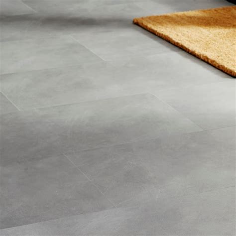 Colours Grey Modern Stone Effect Luxury Vinyl Click Tile Flooring Pack ...
