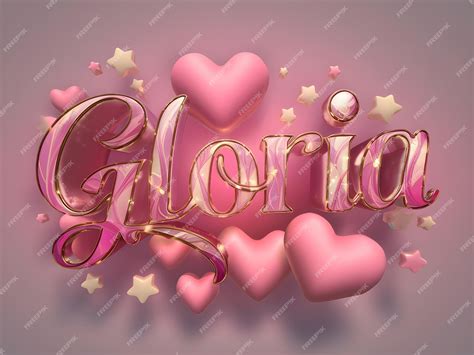 Premium Vector | Gloria Name Logo Design Background Gloria Name ...