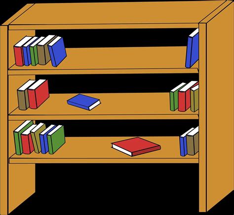 Bookshelf Clipart at GetDrawings | Free download
