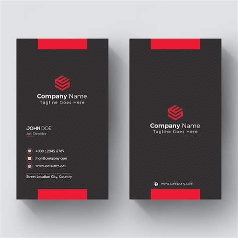 Vertical Business Card Template 的图像结果