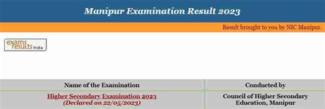 Manipur HSLC Result 2023 (Out), Check Now Manipur Board Class 10th ...