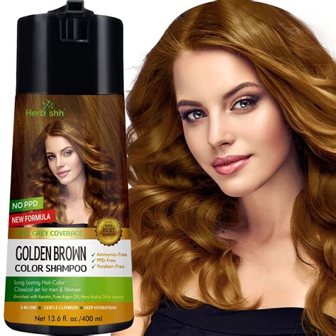 Herbishh PPD Free Hair Color Shampoo – Enriched Dye Shampoo ...