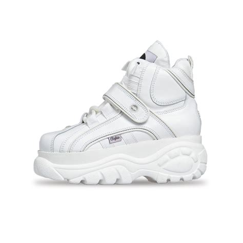 Shoes Buffalo London Classic High Leather white (BN15340411) | Bludshop.com