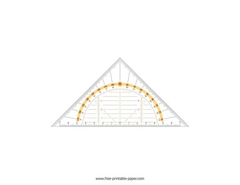 Triangle Protractor - Free-printable-paper.com
