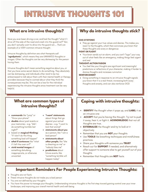 Intrusive Thoughts 101; Intrusive Thoughts; OCD; Coping With Intrusive ...