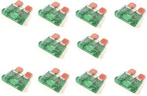 ERHIndia (Pack of 10) 30 Amp Blade Fuse with Ceramic Blade Fuse Blade ...