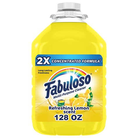 Fabuloso Multi Surface All Purpose Floor Cleaner, Lemon Scent, 128 fl ...