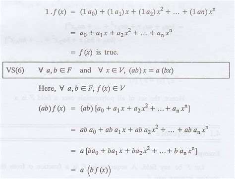 Examples of Vector Spaces