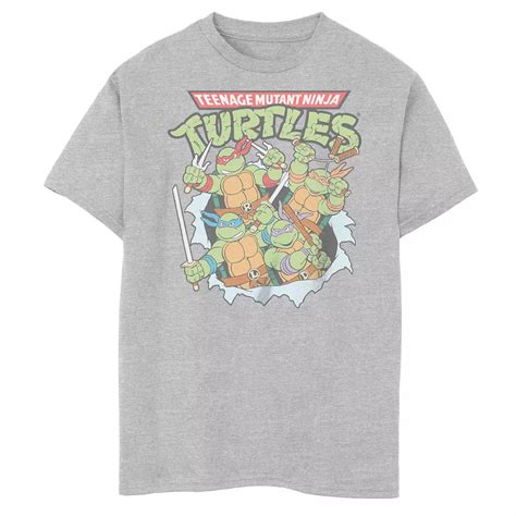 Boys Nickelodeon Teenage Mutant Ninja Turtles Classic Tear Husky ...