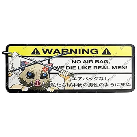Earlfamily 5 1 Cartoon Inosuke Car Sticker For We Die | Desertcart INDIA
