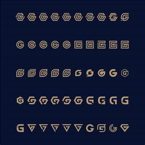 Set of creative letter g logo design template - MasterBundles