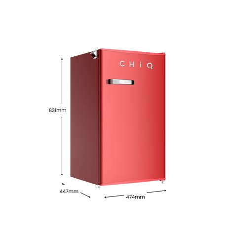 CHiQ 90L Retro Single Door Bar Fridge Red – CHiQ Australia