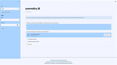 summairy.io | Rapid web app development with previews & widgets | Futureen