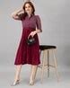 Buy Wine Dresses for Women by FEMVY Online | Ajio.com