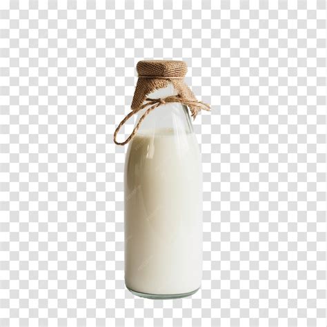 Premium PSD | Milk bottle isolated on transparent background