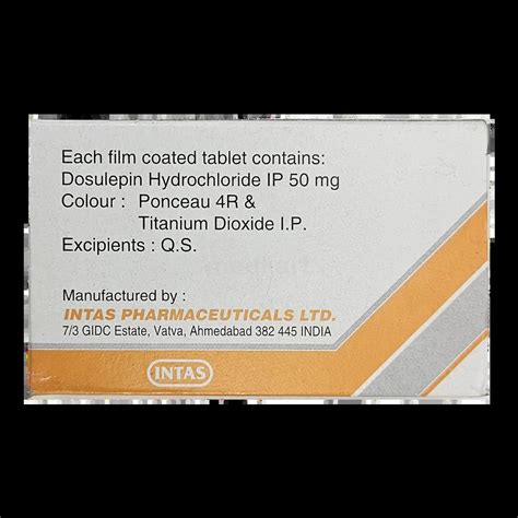DO RE ME 50MG TABLET 10'S Price, Uses, Side Effects & Substitutes | Medkart