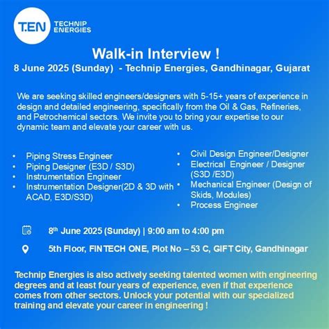 Technip Energies Walk-in Interview: Elevate Your Career on 8th June ...