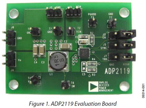 ADP2119-EVALZ: 1.2V @ 2A, 2.3 ~ 5.5V in