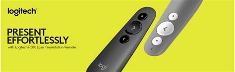 Logitech R500 Laser Presentation Remote Clicker with Dual Connectivity ...