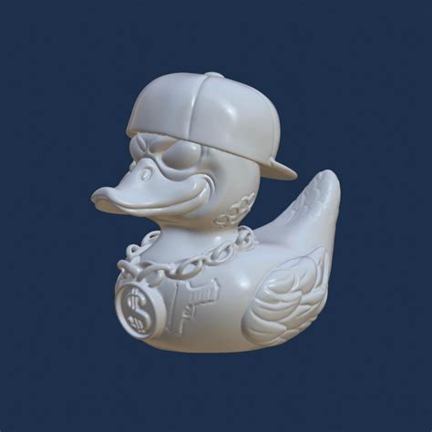 Gangster Duck STL, 3D Digital File for 3D Printer, Rubber Ducky, Duck ...