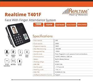 OBT Store Realtime Access Control Machine T-401/ Face Attendance ...