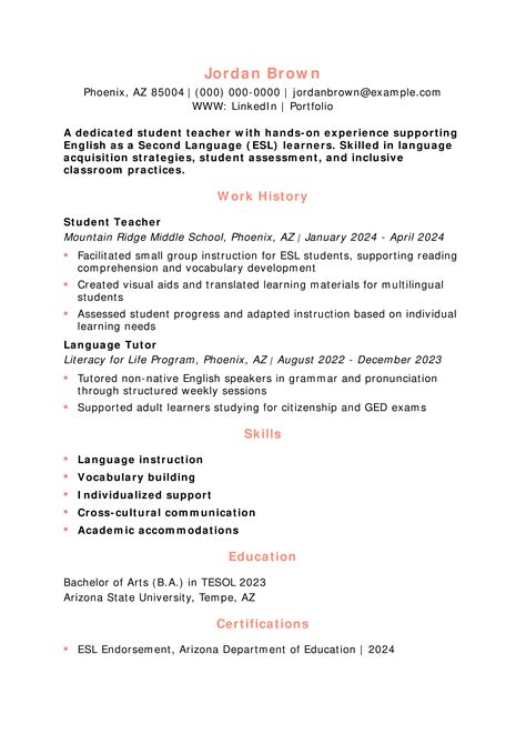 22 Best Student Teacher Resume Examples and Templates for 2025 - ResumeBuilder.com