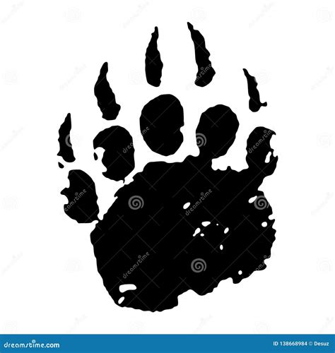 Black Bear Paw Logo