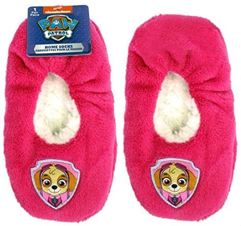 Buy HG International Paw Patrol Toddler Girls' Fuzzy Slipper Socks Pink ...
