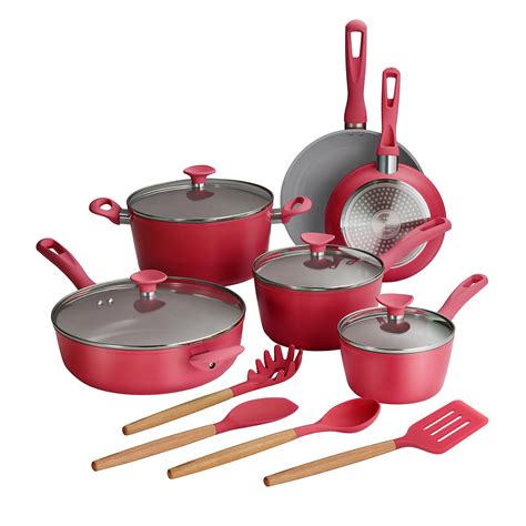 Snapklik.com : Tramontina 14-Piece Ceramic Non Stick Cookware Set