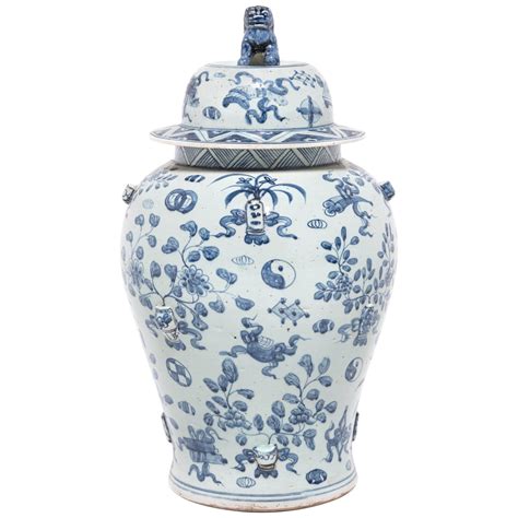 Chinese Blue and White Ginger Jar at 1stDibs
