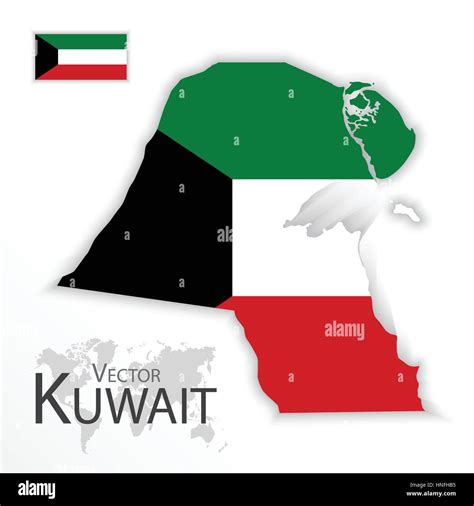 Kuwait ( State of Kuwait ) ( flag and map ) ( transportation and ...