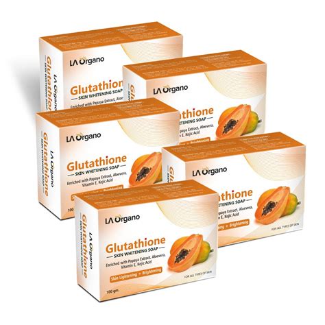 Glutathione Papaya Skin Whitening Soap – LA Organo