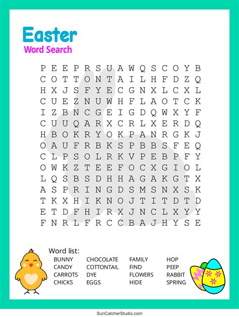 Easter Word Search Printable Twinkl