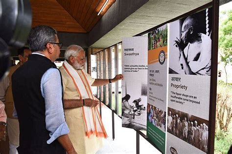 Prime Minister Modi visits Sabarmati Ashram in Gujarat
