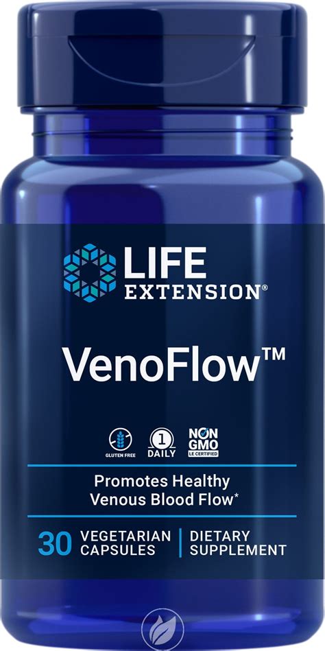 Buy 4 Pack) Life Extension VenoFlow 30 vegetarian capsules Online at ...