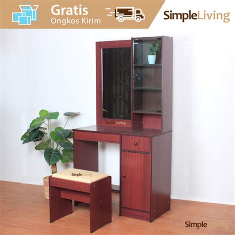 Jual Meja Rias Kaca Kotak - Sliding Kayu Geser Minimalis - Kota ...