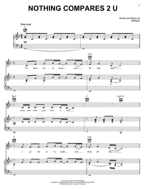 Nothing Compares To You Guitar Chords