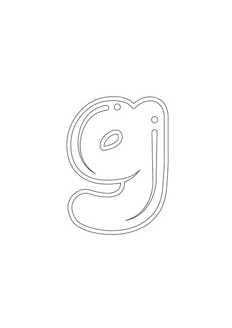 Download Printable Bubble Letter G - Bubble Letters