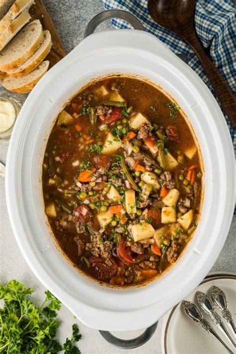 Slow Cooker Poor Man's Stew - xoxoBella