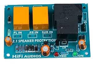 2.1 Speaker Protection Board with FL in, FR in, SUB in Inputs, Relay ...