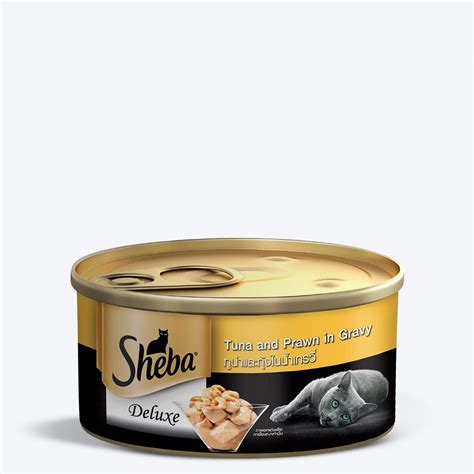 Sheba Tuna Fillets and Whole Prawns in Gravy Wet Cat Food - 85 g Online ...