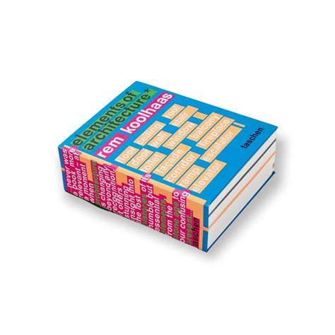 Elements of Architecture Rem Koolhaas, Designed by Irma Boom