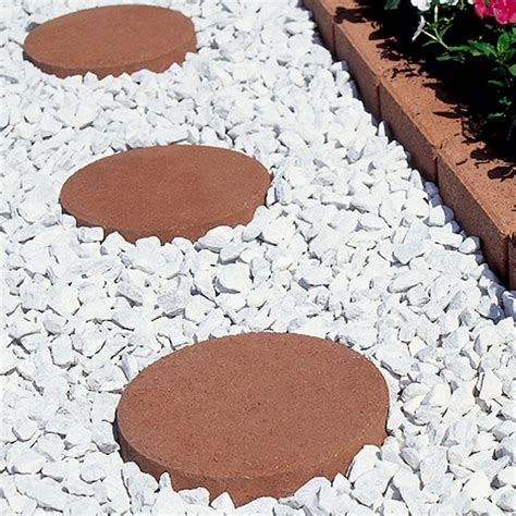 Pavestone 12-in L x 12-in W x 1.87-in H Round Red/Smooth Concrete Patio ...