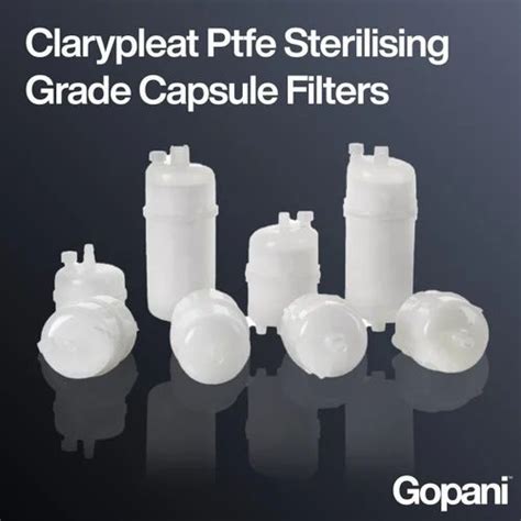 Ultrafiltration Membranes - Clarypleat Ptfe Sterilising Grade Capsule ...