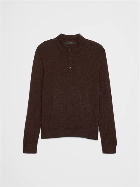 Merino Wool Polo Sweater | Banana Republic Factory
