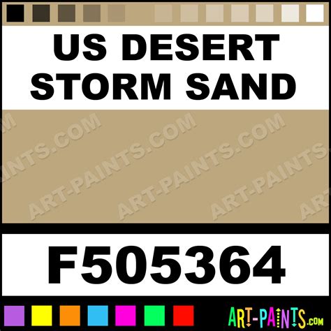 US Desert Storm Sand Military Model Acrylic Paints - F505364 - US ...
