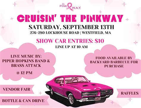 The Pink WAY Car Show & Vendor Fair - 4th Annual, Lockhouse Road ...