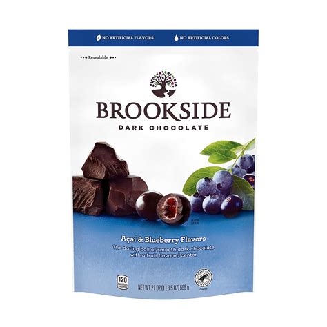 Amazon.com : BROOKSIDE Dark Chocolate, Acai and Blueberry Flavored ...